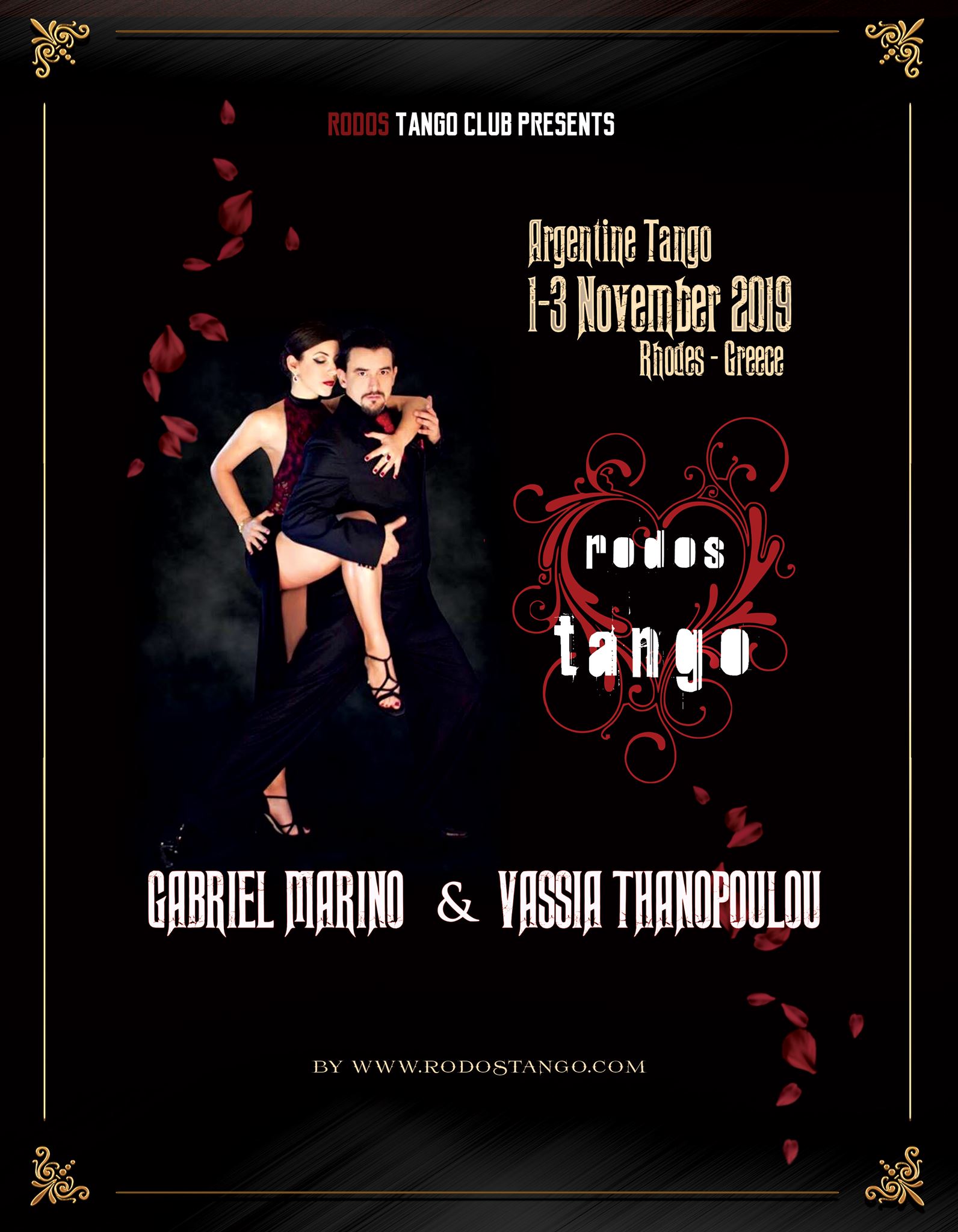 1-3 Νοεμβρίου 2019 - Σεμινάριο αργεντίνικου τάνγκο με τους Gabriel Marino & Vassia Thanopoulou