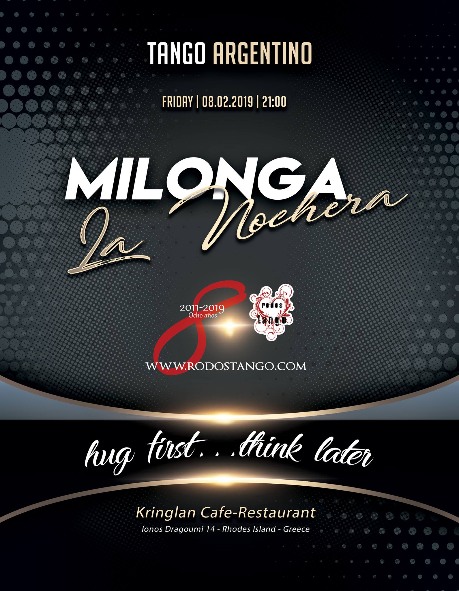 ღ Rodos Tango - Milonga "La Nochera" Παρασκευή 8 Φεβρουαρίου 2019