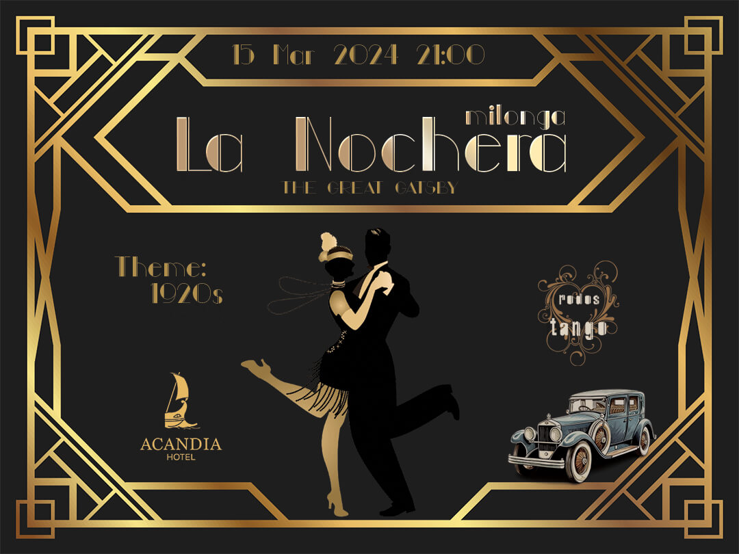 Αποκριάτικη Βραδιά Αργεντίνικου Τάνγκο  Milonga 'La Nochera' στην Ρόδο 15.3.2024 