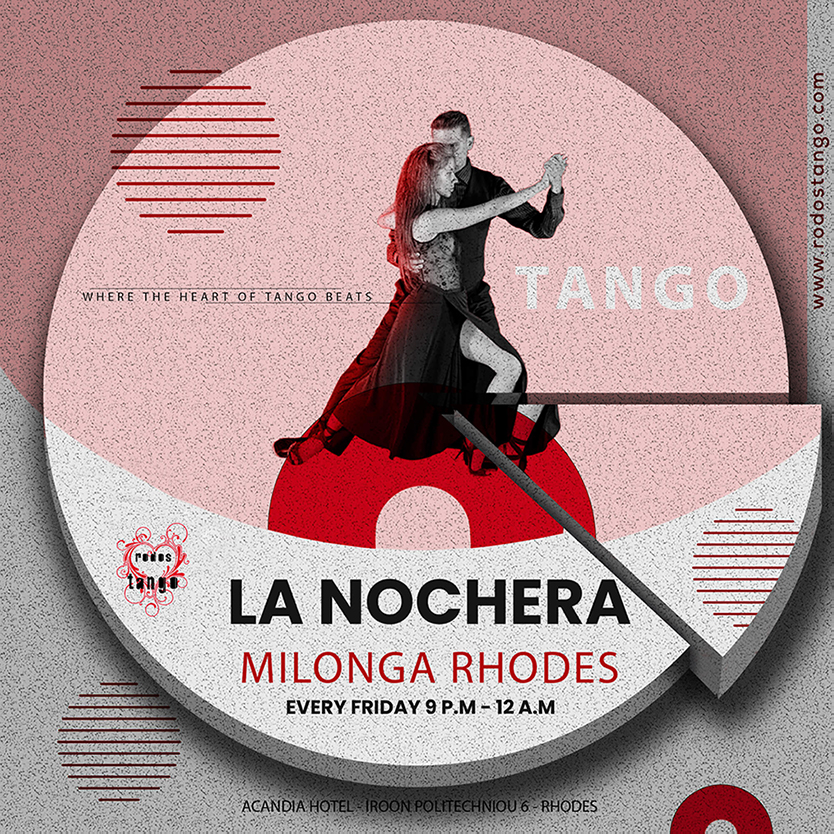 24.1.2025 Βραδιά Αργεντίνικου Τάνγκο  Milonga 'La Nochera' στην Ρόδο  & Κοπή Πίτας