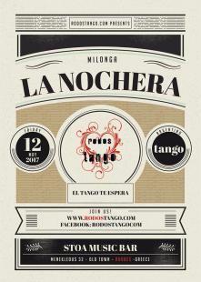 Milonga La Nochera 28.4.2017 Argentine tango rhodes