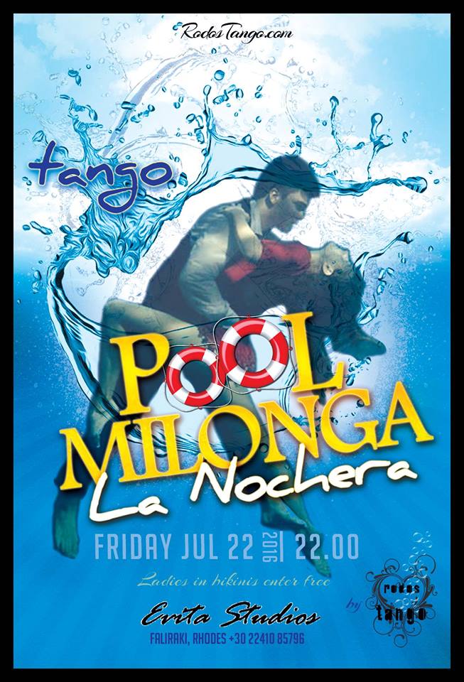 ♡ RodosTango Milonga "La Nochera" Summer Edition 2016 Pool Milonga